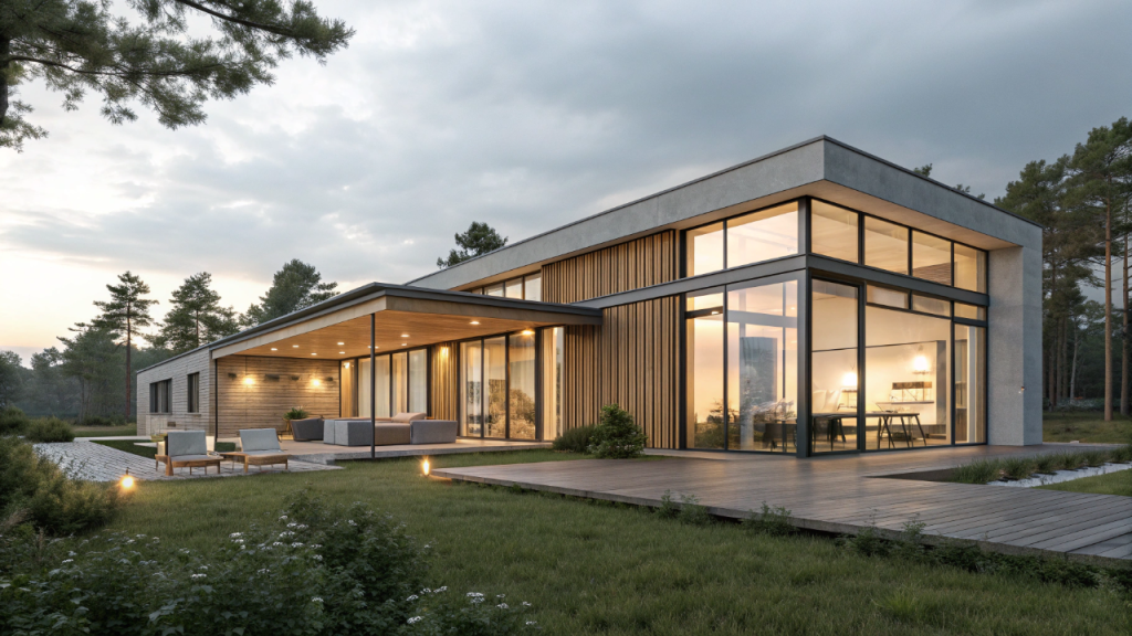 Casa linear de 102 metros quadrados combina conforto, ventilação natural e integração perfeita entre ambientes