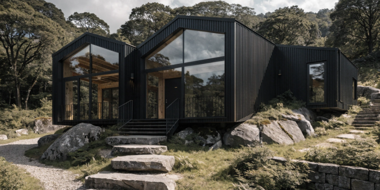 Casa minimalista de 80 metros quadrados com 3 quartos une design clean, conforto térmico e funcionalidade