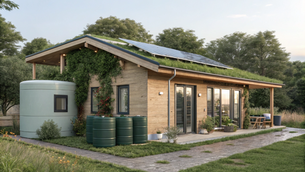 Casa sustentável compacta de 80 metros quadrados com 3 quartos une conforto, economia e eficiência energética