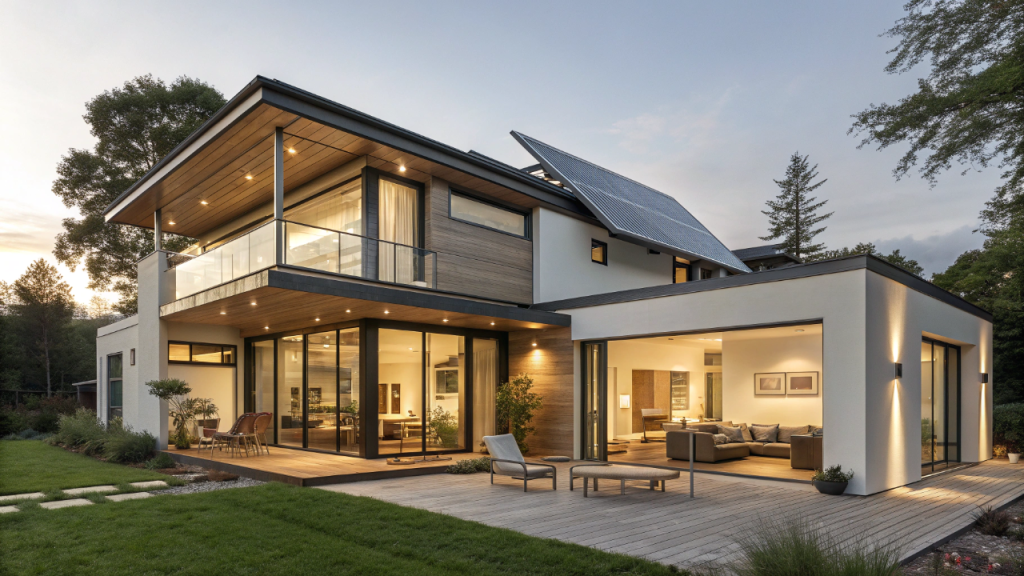 Casa de praia tropical com varanda gourmet une lazer, conforto climático e integração dos ambientes