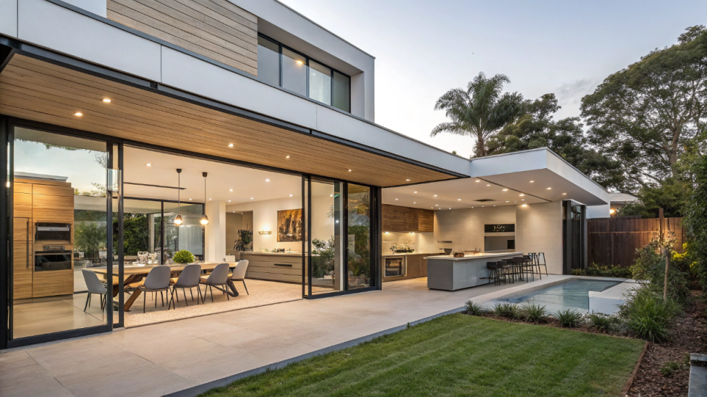 Casa moderna com espaço gourmet integrado valoriza conforto, lazer e convivência familiar diária