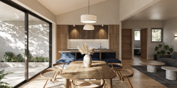 Modelo de casa econômica de 90 metros quadrados com 3 quartos combina eficiência e bem-estar diário