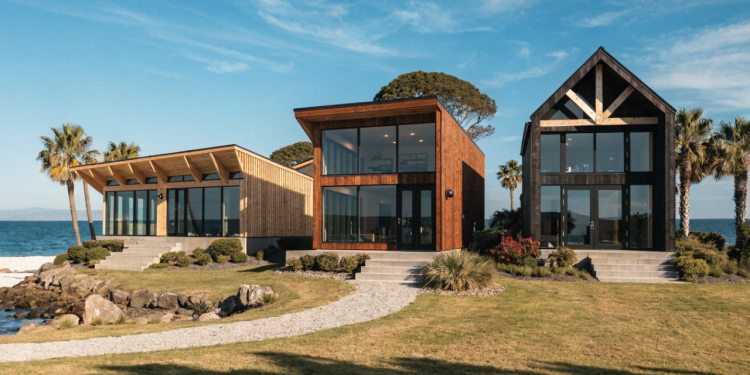 Eles construíram três casas de madeira e o resultado mostra um novo padrão de conforto e eficiência