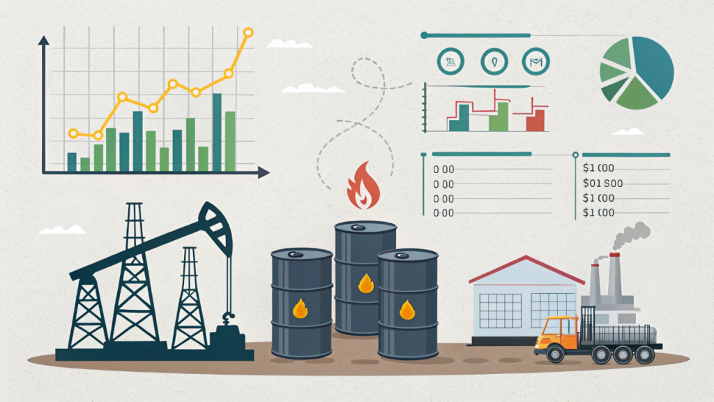 Como petróleo bruto e refinado impactam preços de gasolina, diesel e produtos industriais hoje