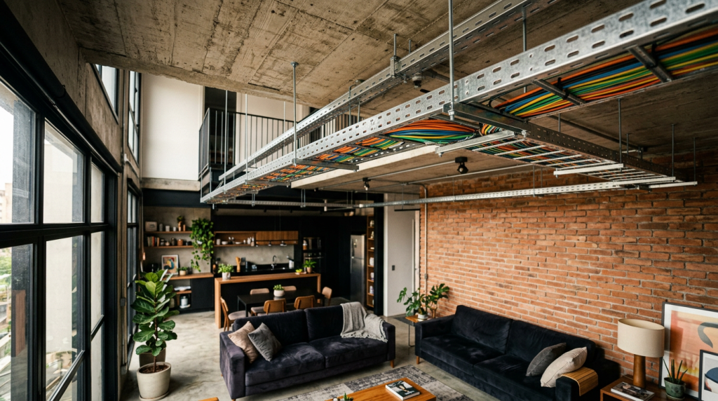 A solução usada em casas de 75m² para facilitar manutenção elétrica e permitir mudanças sem obra