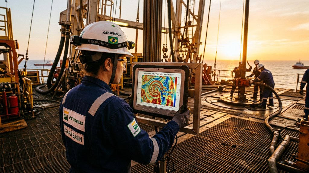 A tecnologia usada em poços profundos para revelar o interior das rochas com alta precisão
