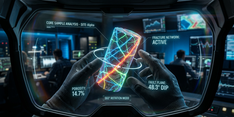 A tecnologia usada em poços profundos para revelar o interior das rochas com alta precisão