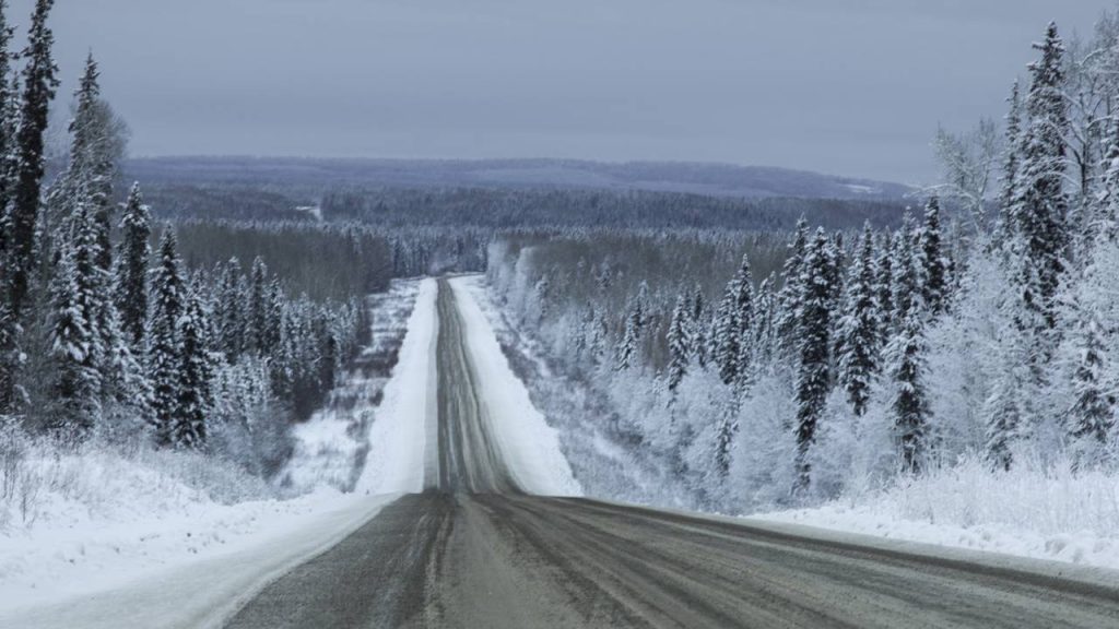 Rodovia de 2.232 km de extensão liga o Canadá ao Alasca; construída em 1942, a Alaska Highway é a rota épica que atravessa a selva e as montanhas
