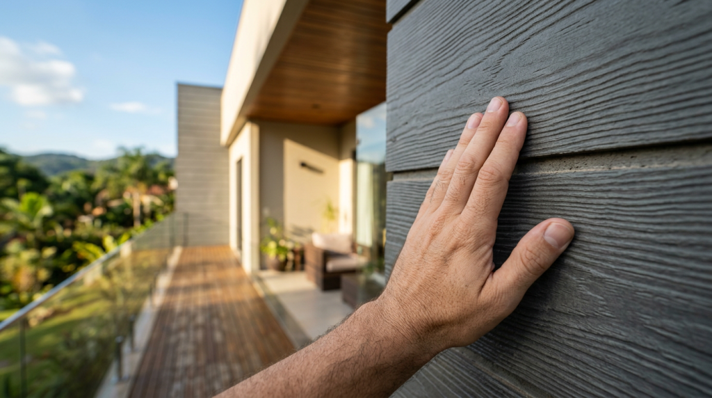 Como casas de 110 metros quadrados utilizam siding cimentício para resistir à umidade e variações climáticas