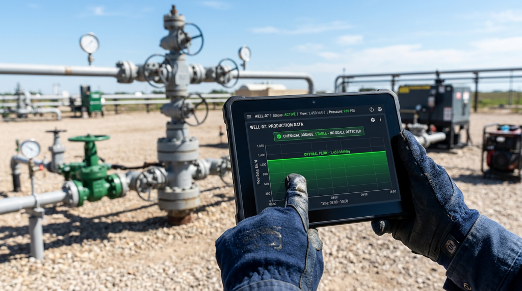 Como inibidores de incrustação evitam depósitos minerais e mantêm o fluxo de produção