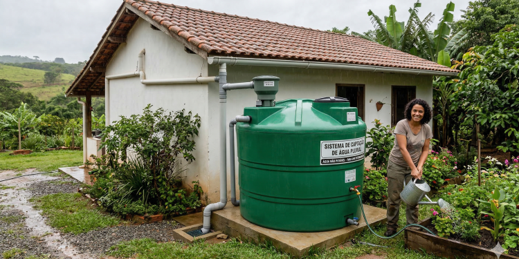 Materiais e instalação de reservatórios subterrâneos de água da chuva