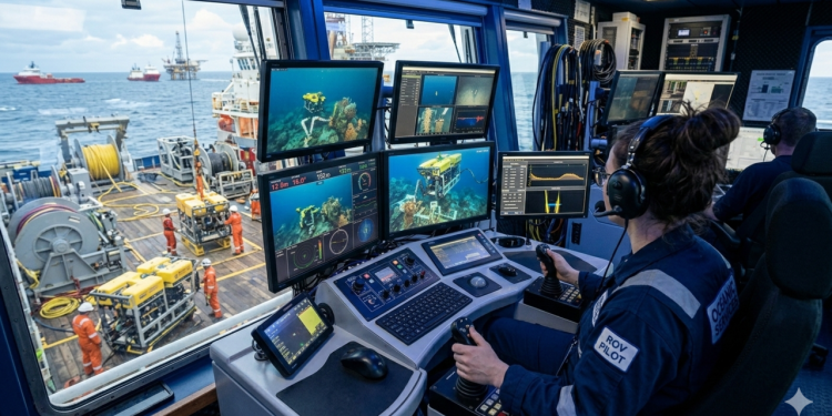 Quer trabalhar embarcado? Conheça a profissão de Piloto de ROV, uma das melhores carreiras offshore no Brasil em 2026 com ótimos salários e escalas.