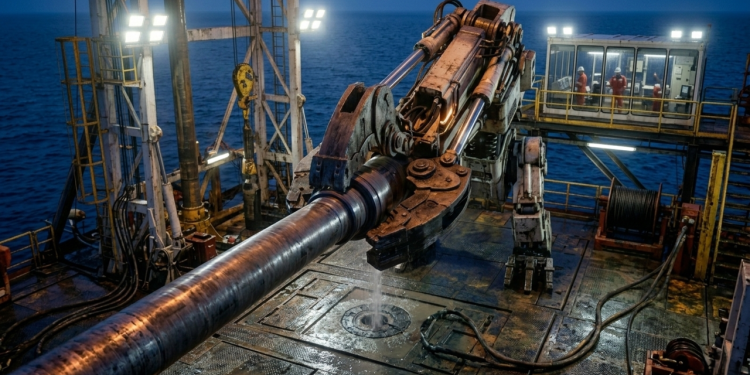 A 'chave de grifo' robótica gigante usada nas plataformas de petróleo capaz de rosquear tubos de aço com a força de dezenas de homens