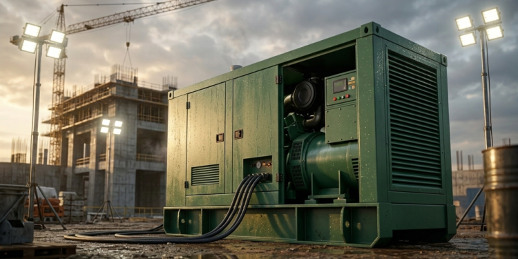 O gerador de energia a diesel blindado e ultrassilencioso que virou o equipamento indispensável em grandes obras e locais sem infraestrutura elétrica