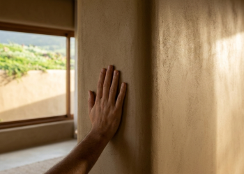 Este modelo de casa de 62 metros quadrados com telhado verde e paredes de adobe moderno mantém 22°C no interior mesmo sob sol escaldante