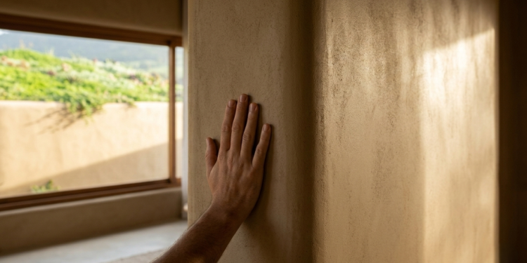 Este modelo de casa de 62 metros quadrados com telhado verde e paredes de adobe moderno mantém 22°C no interior mesmo sob sol escaldante