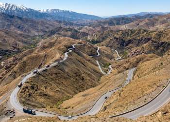 Estrada Tizi n'Tichka no Marrocos