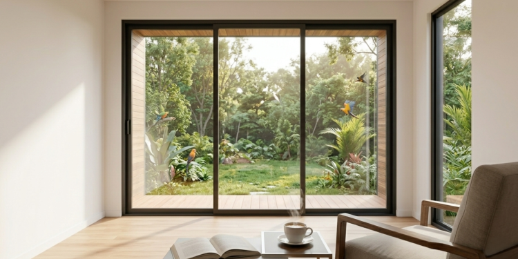 A mini casa de 48 metros quadrados feita com contêineres marítimos reciclados que utiliza isolamento de lã de rocha para garantir silêncio absoluto