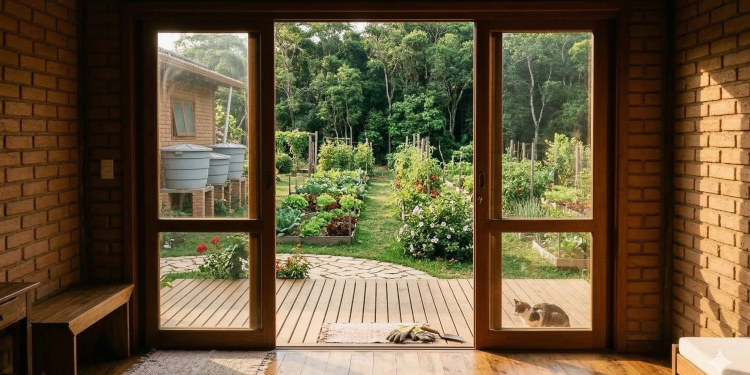 Projeto de 65 metros quadrados utiliza tijolos ecológicos