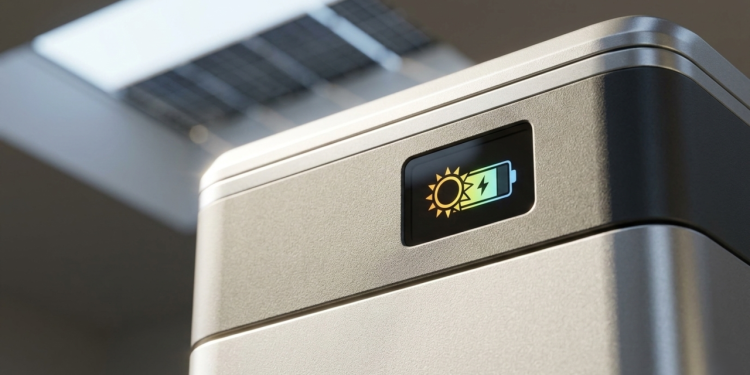 A bateria inteligente de parede que armazena a energia solar gerada de dia para que a sua casa não dependa da concessionária elétrica durante a noite