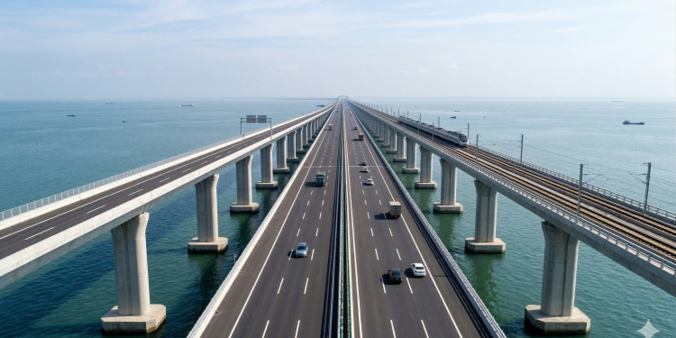 Ponte ferroviária de 2010 na China (Ponte Danyang-Kunshan)