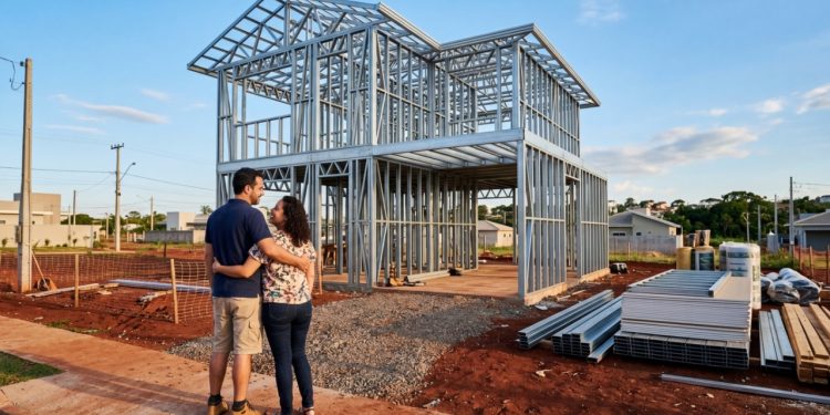 Construção a seco com sistema Light Steel Frame