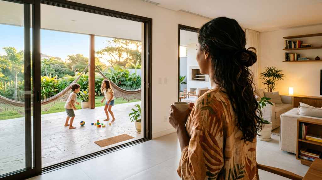 Materiais de fachada que resistem ao sol e à chuva sem precisar pintar todo ano