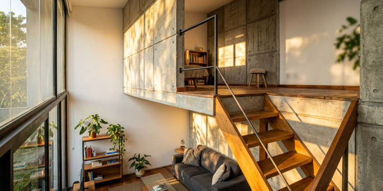 O sistema de laje seca que permite criar mezanino em 60 metros quadrados sem sobrecarregar a estrutura