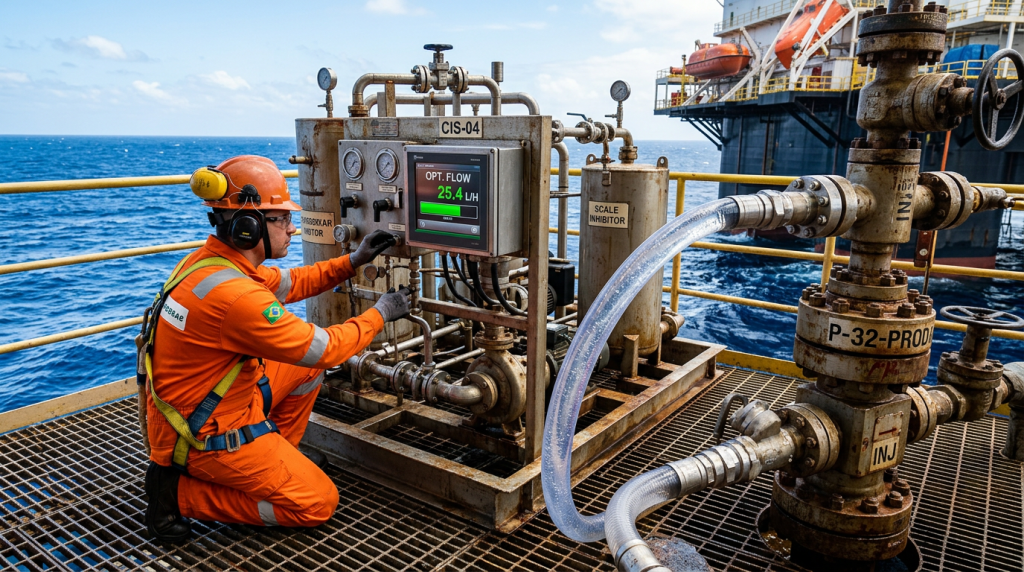 O sistema que impede depósitos minerais e melhora a eficiência na produção de petróleo