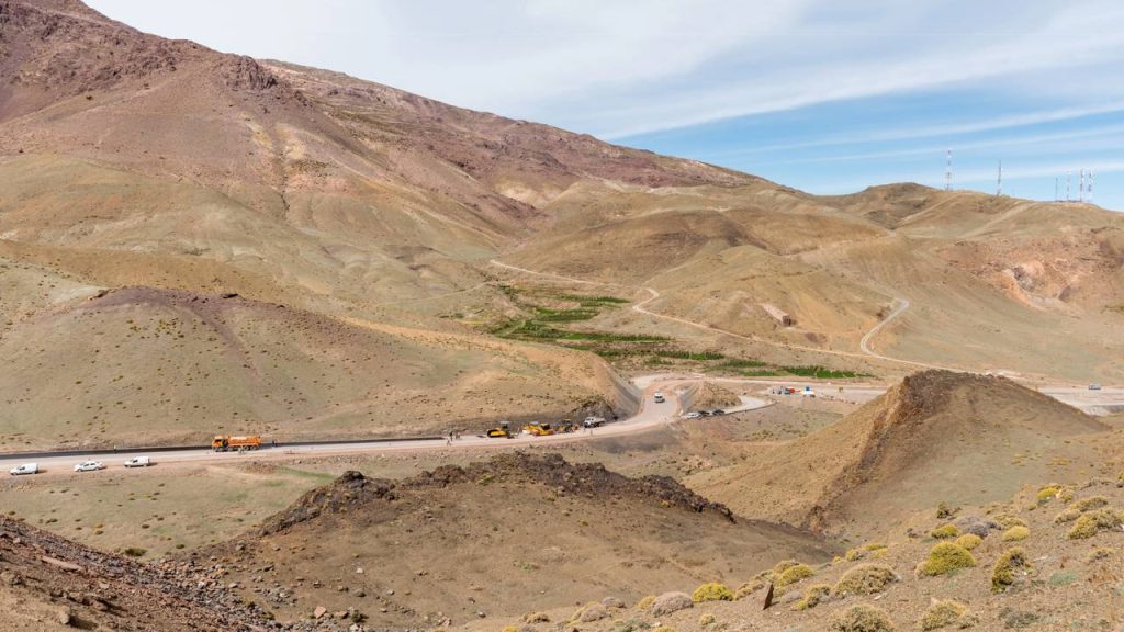 Estrada Tizi n'Tichka no Marrocos