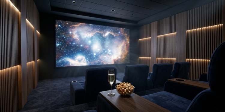 Os gastos surpreendentes para montar um cinema particular na sala de casa com acústica de estúdio