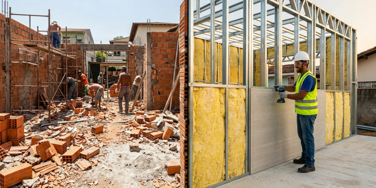 O preço real de ampliar a casa usando a tecnologia steel frame sem utilizar um único tijolo na obra