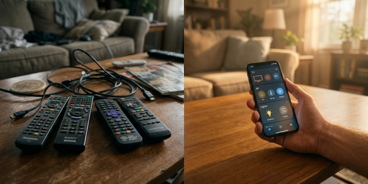Esses 3 controles universais inteligentes organizam a sala, eliminam pilhas e permitem controlar vários aparelhos pelo celular