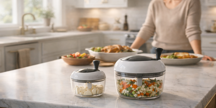 3 mini processadores compactos que cortam alho e legumes duros sem esforço e sem gastar luz