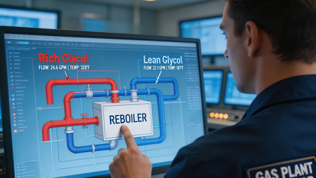 O “banho químico” do gás natural: a tecnologia que remove água antes do transporte