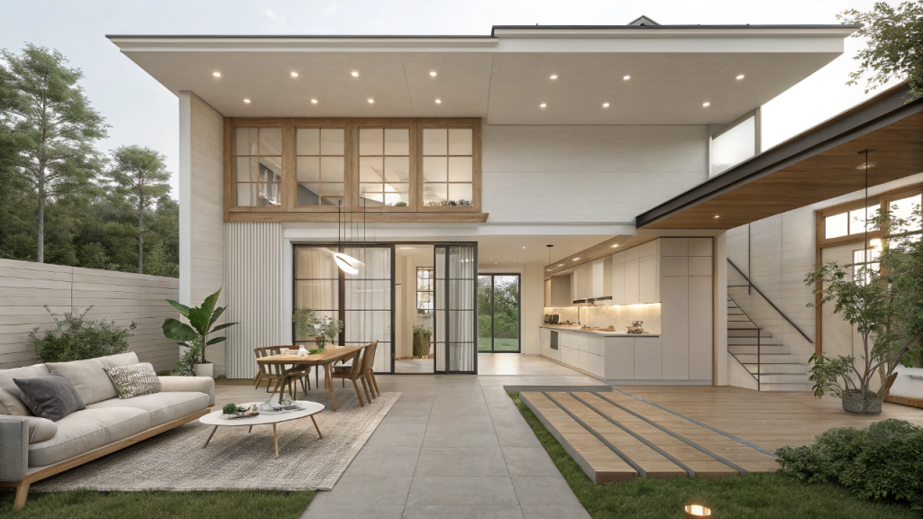 Estratégias de design minimalista que tornam uma casa de 82 metros quadrados compacta elegante e funcional