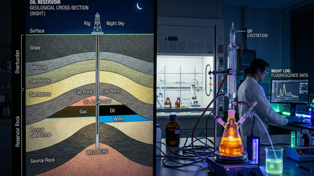 Tecnologia química identifica de qual parte do reservatório vem o petróleo produzido