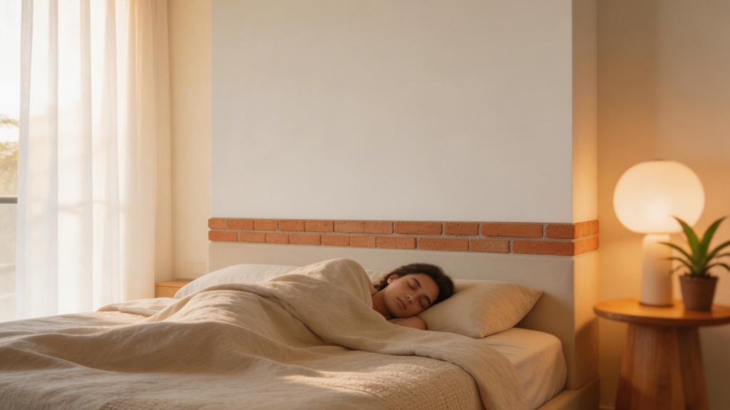 Casa compacta de 85 metros quadrados com paredes de drywall isoladas com lã de rocha para criar quartos silenciosos