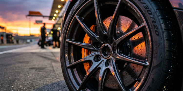 A roda de carbono ultra-leve que elimina quilos de "peso morto" para fazer o carro grudar no asfalto em curvas de alta velocidade
