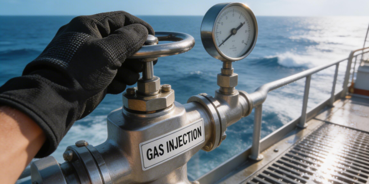 Tecnologia WAG que alterna água e gás para empurrar petróleo escondido nos poros da rocha