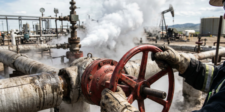 O método que injeta vapor superaquecido no subsolo para fazer o petróleo pesado fluir como água