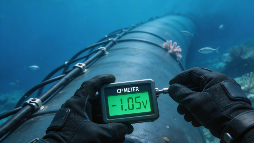 Proteção catódica por corrente impressa usa eletricidade para evitar corrosão em plataformas offshore