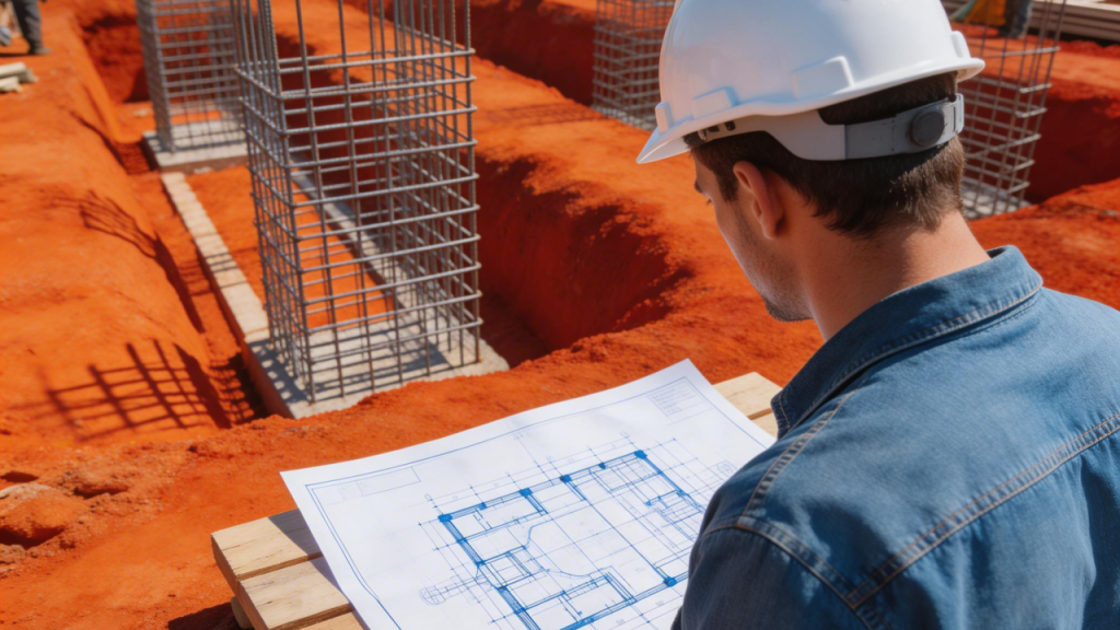 Casa de 70 metros quadrados com radier de borda reforçada que distribui o peso da construção por toda a base do terreno