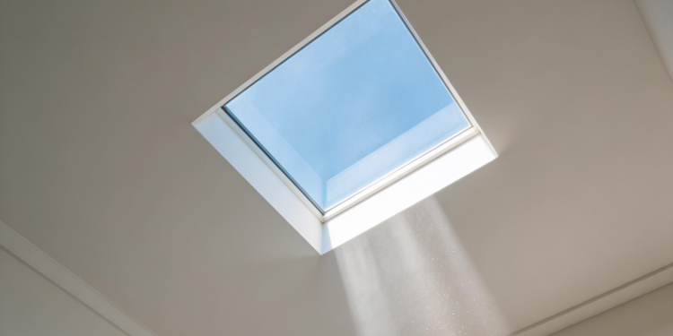 Casa de 48 metros quadrados com claraboia central que ilumina toda a área interna durante o dia