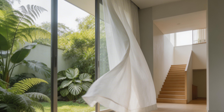 Projeto residencial de 65 metros quadrados que utiliza física do ar para refrescar os ambientes