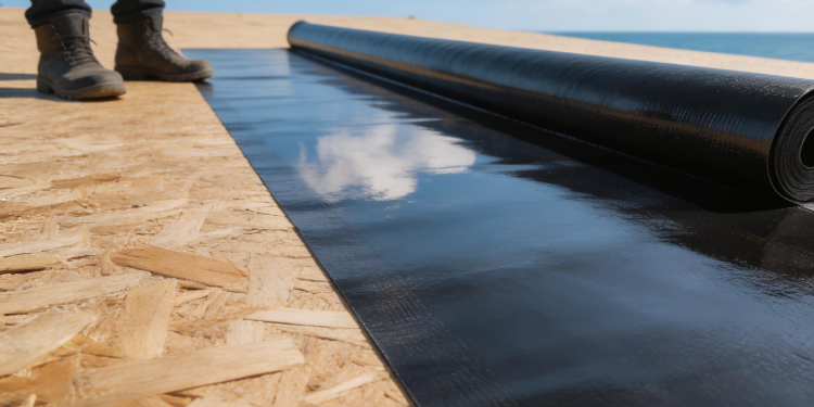 Projeto de 110 metros quadrados com telhado shingle que utiliza painéis de OSB para formar base estrutural rígida