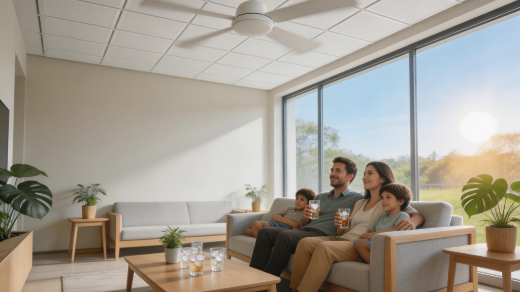 Casa de 90 metros quadrados com telhado termoacústico que diminui o aquecimento causado pela radiação solar