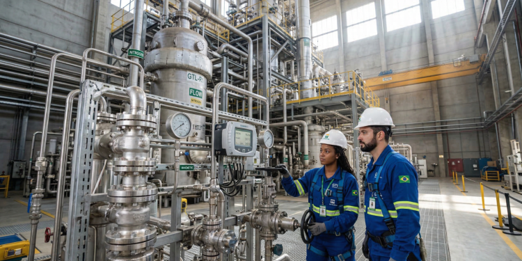 A refinaria futurista que transforma gás natural diretamente em diesel limpo usado em aviões e caminhões