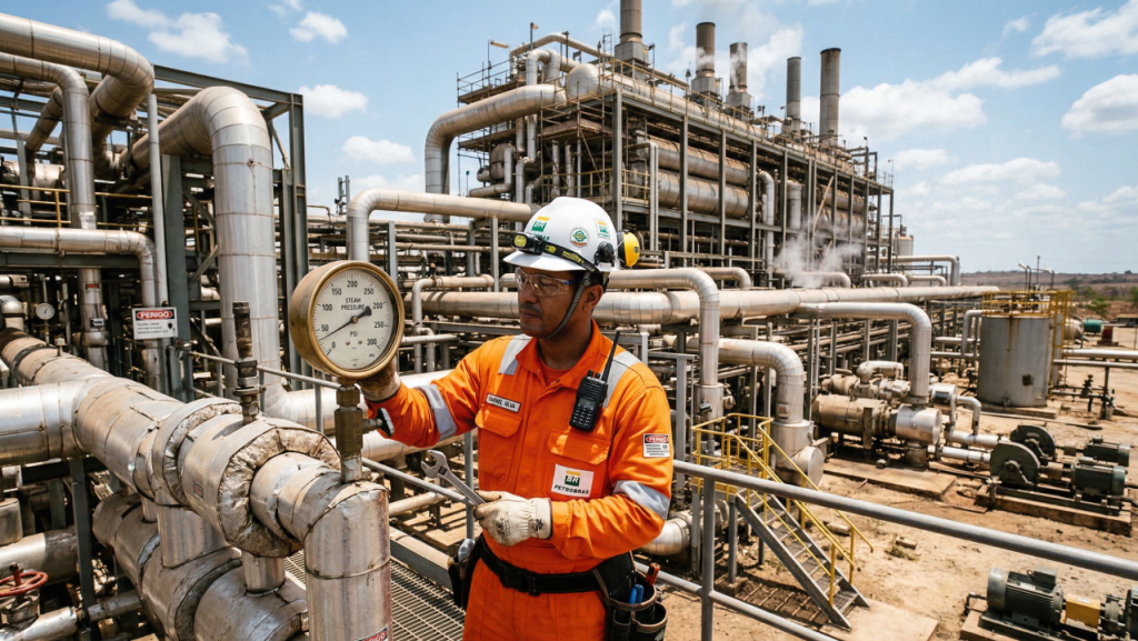 O método que injeta vapor superaquecido no subsolo para fazer o petróleo pesado fluir como água