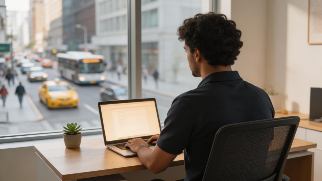 Casa de 85 metros quadrados com vidro duplo e gás argônio que ajuda a bloquear o barulho externo